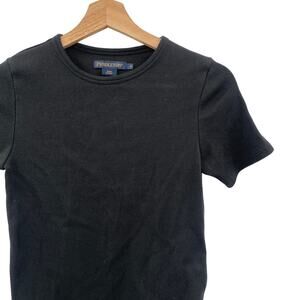 Pendleton black ribbed‎ baby tee
